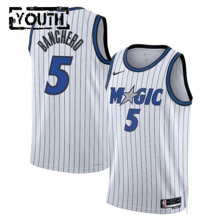 Dres Orlando Magic Paolo Banchero Nike 2025-26 Association Edition Bijela Swingman - Dječji